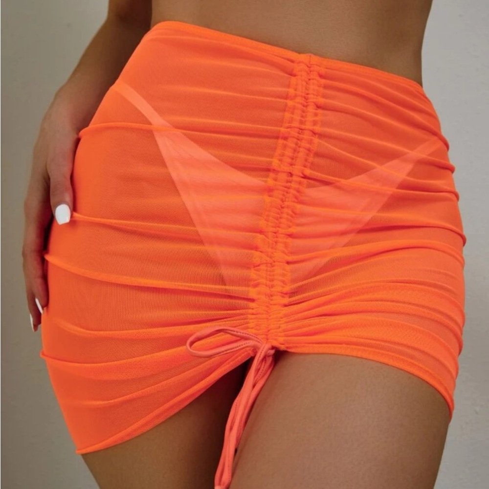 Orange coverup Skirt